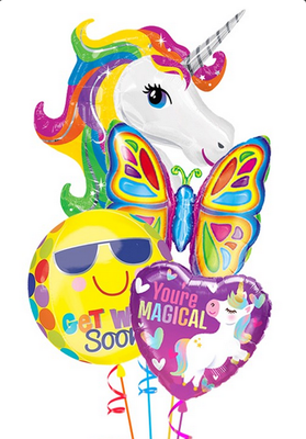 Rainbow Unicorn Get Well Bouquet