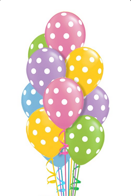 Pastel Polka Dot Bouquet