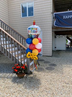 Birthday Yard Party Poles