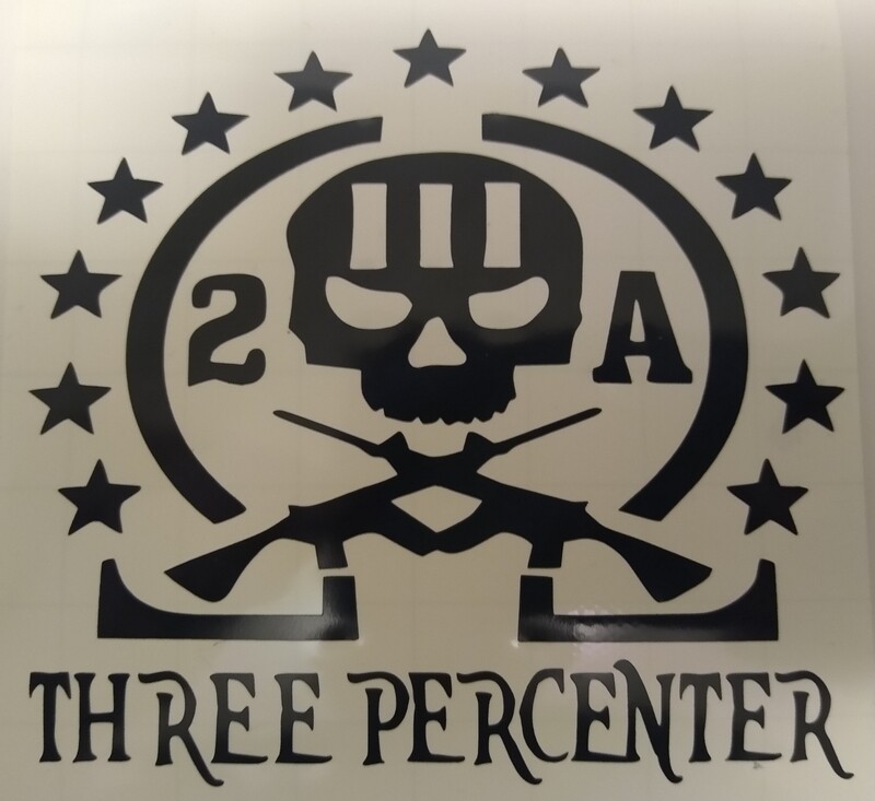 3 Percenter &quot;2nd Amendment&quot; Decal