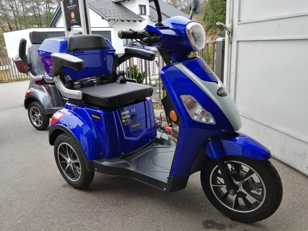Elektromobil blau, km/h, Trike Seniorenmobil Rolektro, & gebraucht geprüft✓ 25 V2 Scooter