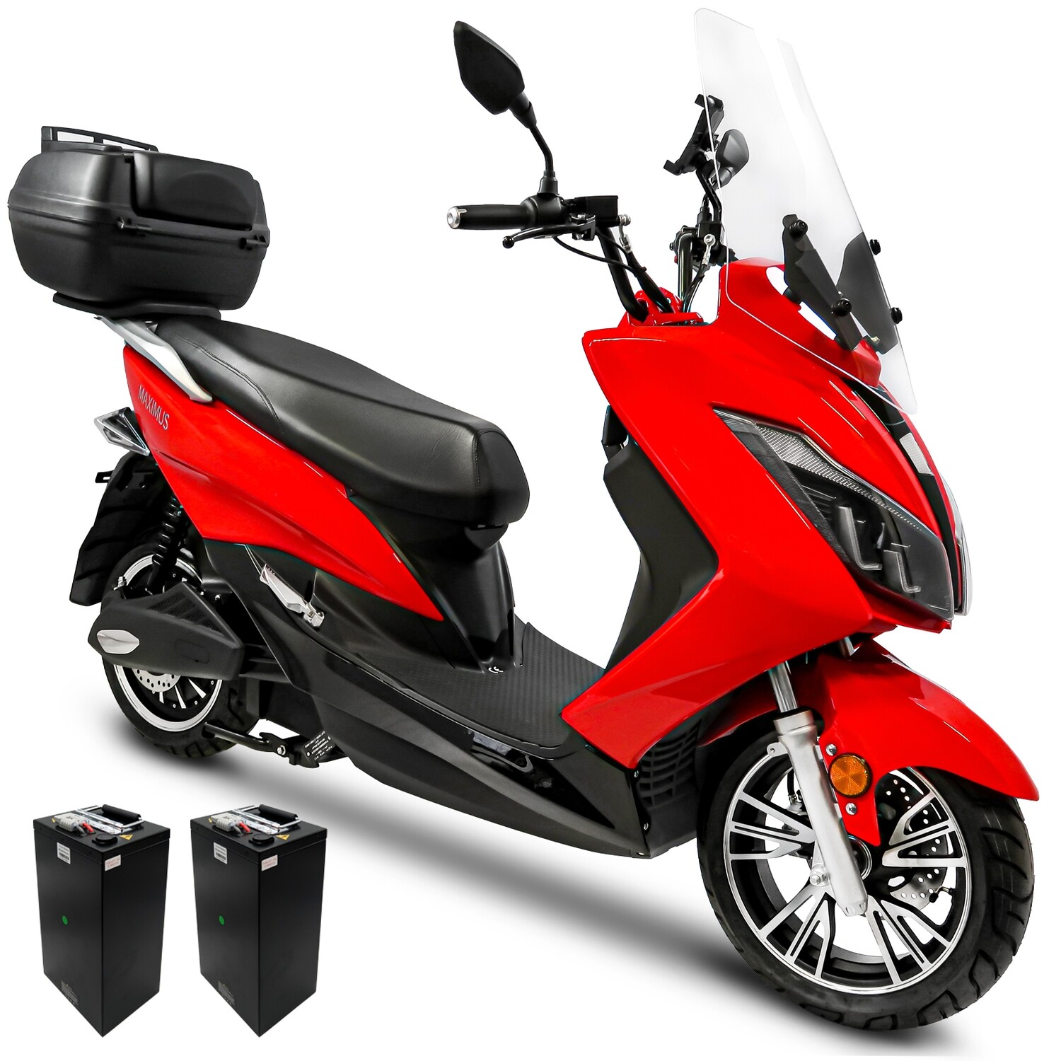 Elektro Scooter Mit Straßenzulassung 45 Km H Elektroroller MAXIMUS | 45 km/h oder 25 km/h | E-Scooter MX2-45