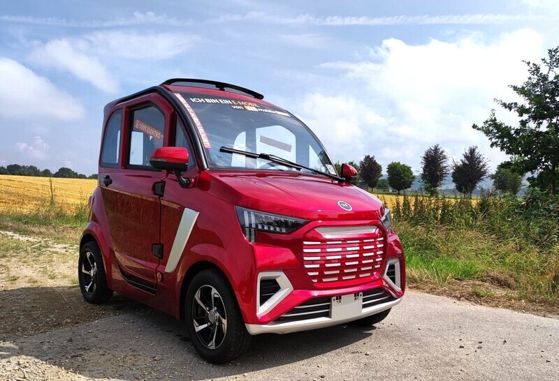 E-Auto AS-9000, 45 km/h | Mopedauto,  Microcar, Auto Moped, Kabinenroller, Zweisitzer nebeneinander