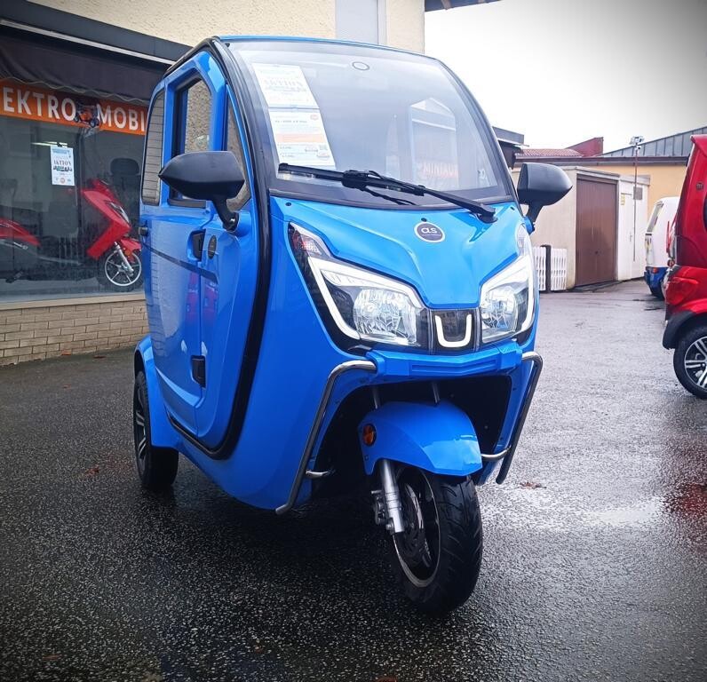 E- Kabinenroller AS 6000 1.0 blau gebraucht - 45 km/h oder 25 km/h - Mopedauto, Microcar, Elektromobil