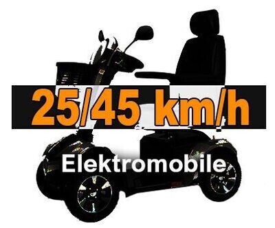 Elektromobile 25 km/h und 45 km/h