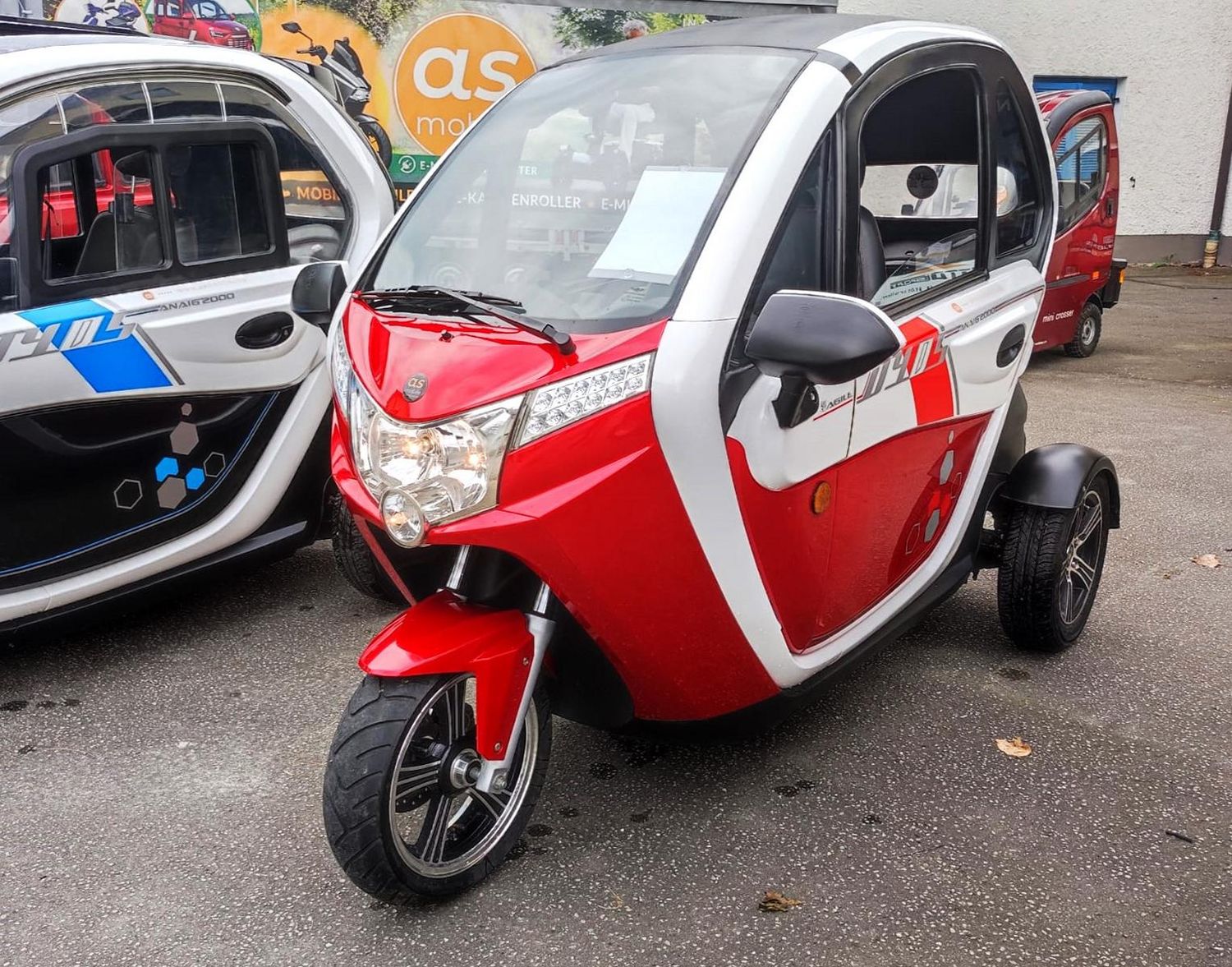 E- Kabinenroller AS 5000 1.0 LITHIUM-AKKU herausnehmbar | 25 km/h oder 45 km/h | E-Milio, Geco Olé, Anaig | Mopedauto,  Microcar, Elektromobil