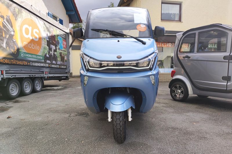 Kabinenroller J1 Premium blau gebraucht | 25 km/h | Mopedauto,  Microcar, Elektromobil