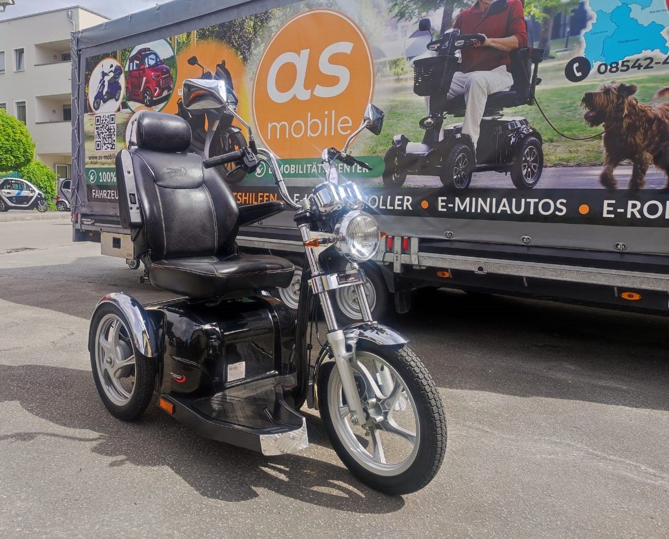 Elektromobil gebraucht | SPORTRIDER - 15 km/h | Trike, Dreirad, Seniorenmobil, Krankenfahrstuhl Vermeiren