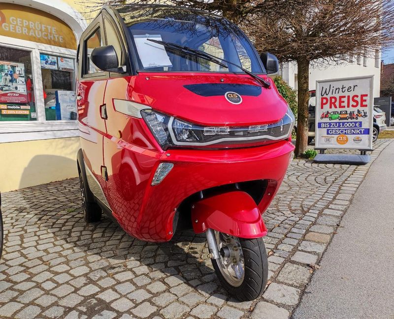 E- Kabinenroller J1 Premium rot 3000 Watt gebraucht | 25 km/h  * Mopedauto,  Microcar, Elektromobil