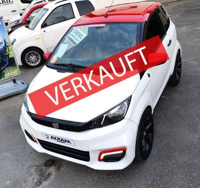 AIXAM CITY SPORT gebraucht 45 km/h weiß/rot mit nur 5.345 km | Diesel Mopedauto,  Microcar