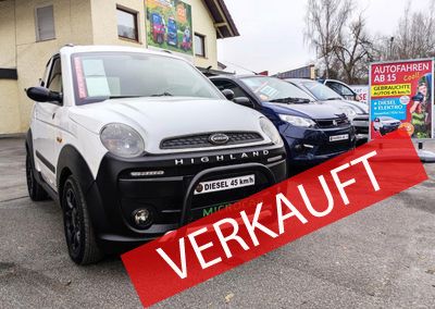 Microcar M-GO HIGHLAND DCI | DIESEL Mopedauto,  Miniauto | Alternative zu Ligier, Casalini, Kabinenroller