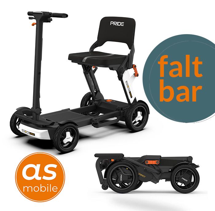 Elektromobil Pride Go Go Compact | faltbarer Mini-Scooter | Reisescooter mit Leichtgewicht | NEUHEIT Elektromobil Pride Go Go Compact | faltbarer Mini-Scooter | Reisescooter mit Leichtgewicht | NEUHEIT