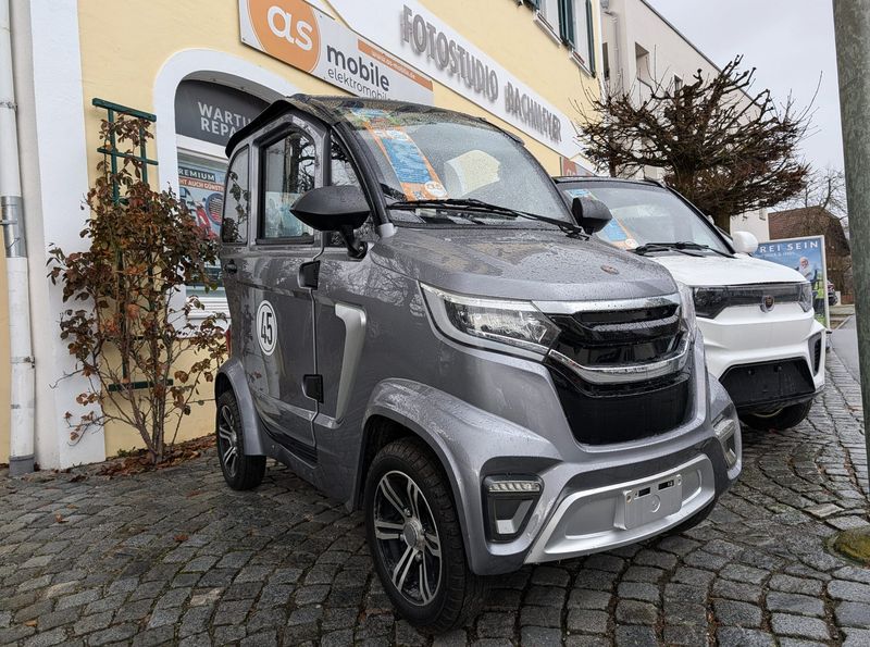 E- Kabinenroller gebraucht 45 km/h, AS-8000 1.0 grau - nur 153 km | Mopedauto, Microcar, Miniauto E- Kabinenroller gebraucht 45 km/h, AS-8000 1.0 grau - nur 153 km | Mopedauto, Microcar, Miniauto