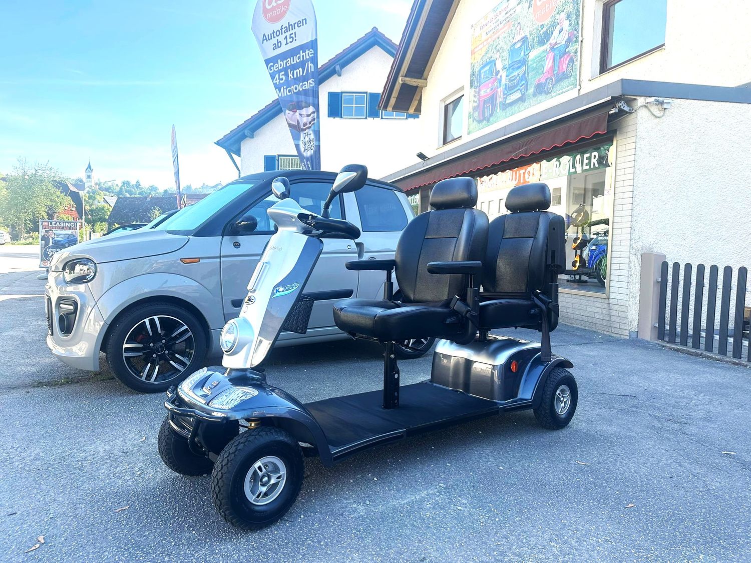 Elektromobil KYMCO Tandem Doppelsitzer 2-Sitzer Seniorenmobil gebraucht | 12 km/h Elektromobil KYMCO Tandem Doppelsitzer 2-Sitzer Seniorenmobil gebraucht | 12 km/h