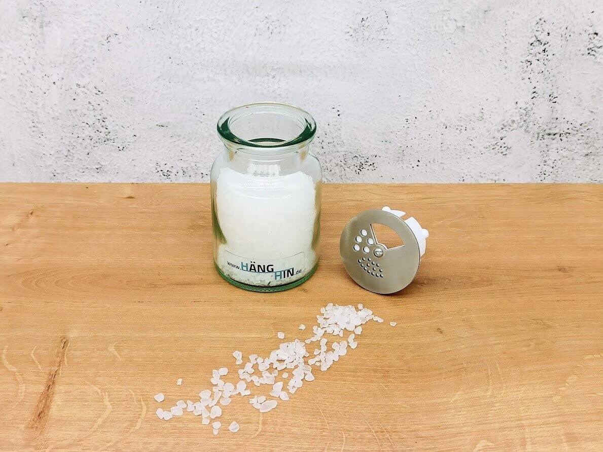 Streuaufsatz für Korkenglas z.B. für Ankerkraut (weiß)