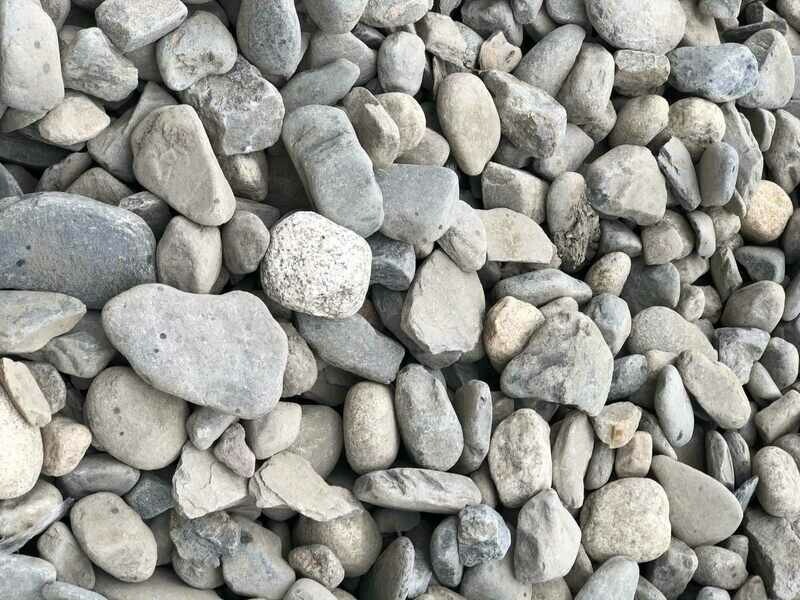 2 1/2” Washed Creek Rock Slate Gray 