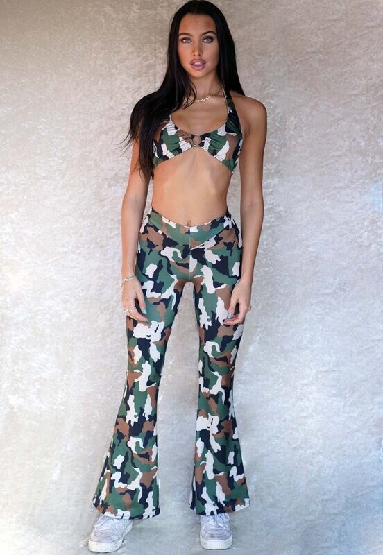 Camo Bell Pant & Halter Top