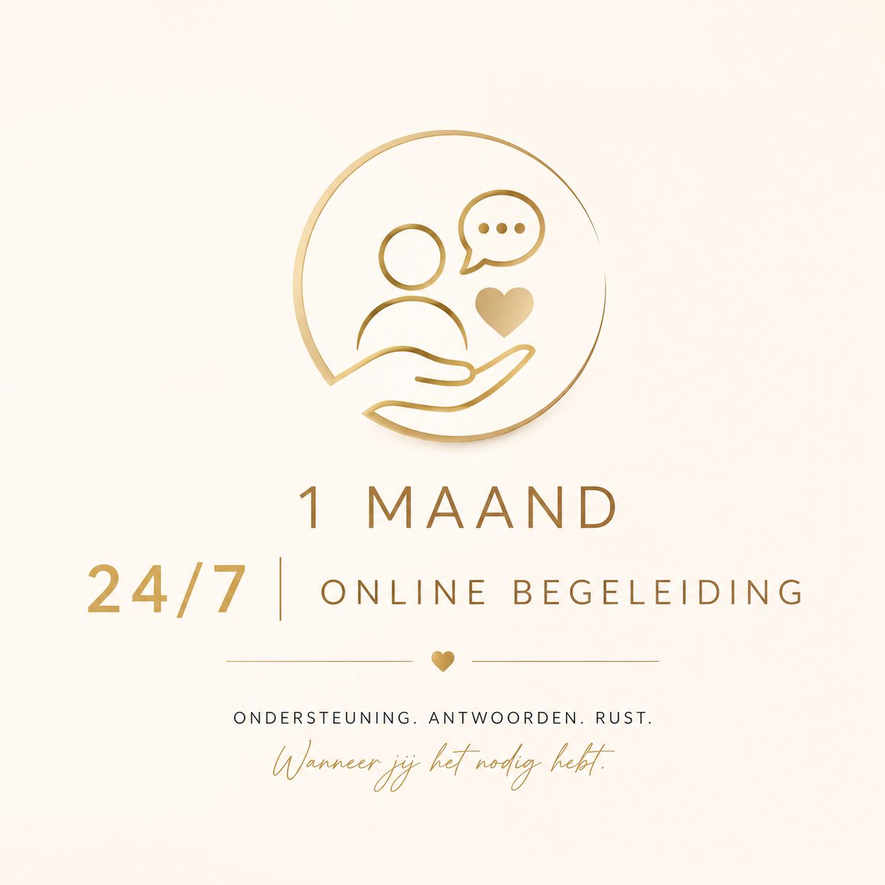 1 MAAND 24/7 ONLINE BEGELEIDING