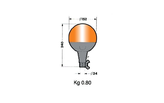 40.00 Faro rotativo ámbar