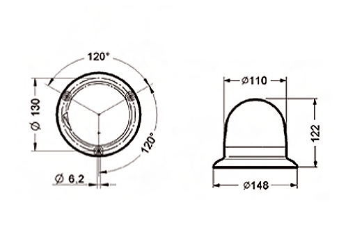 85.12 Faro rotativo ámbar
