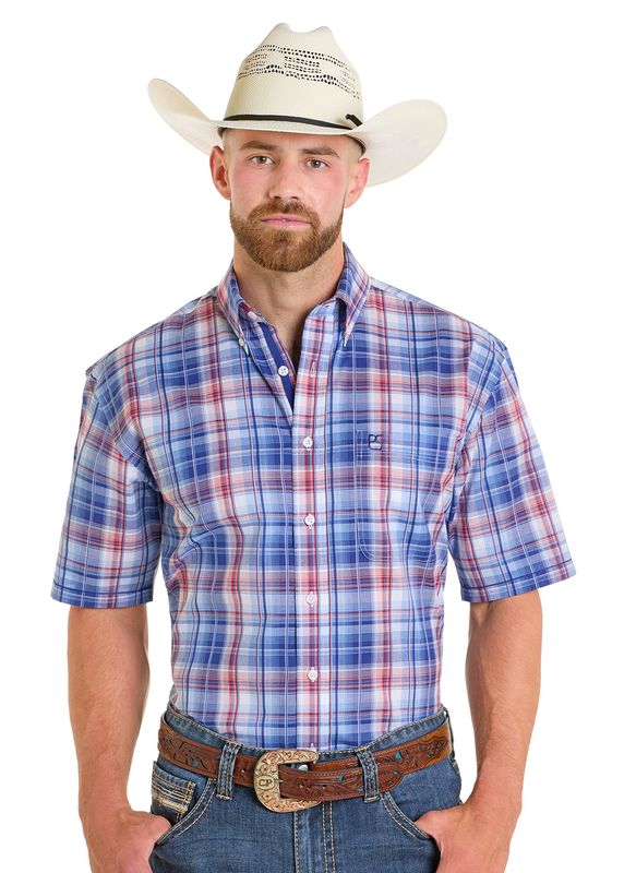 Panhandle Slim Short Sleeve Plaid Snap RMN3S06526 Panhandle Slim Short Sleeve Plaid Snap RMN3S06526