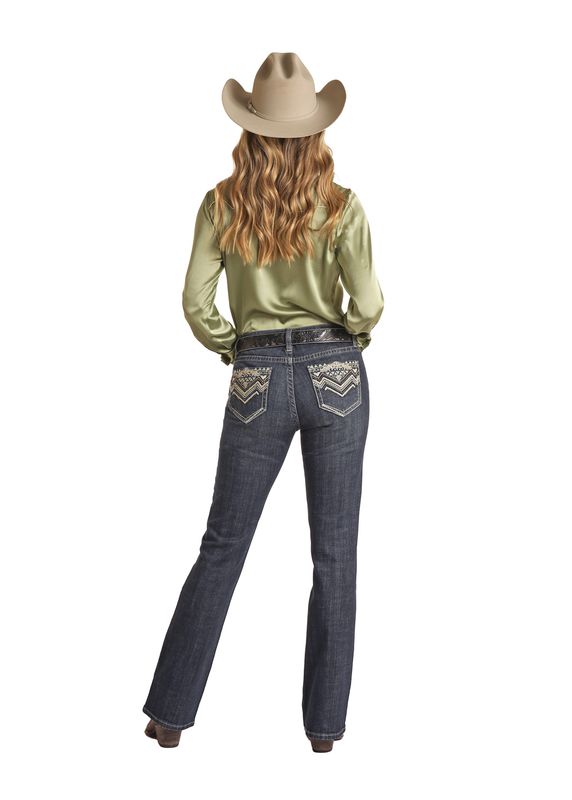 Rock & Roll Womens Embellished Mid Rise Jeans BW4MD02326 Rock & Roll Womens Embellished Mid Rise Jeans BW4MD02326