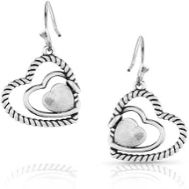 Montana Silversmiths Women's Clearer Ponds Turquoise Heart Earrings One Size