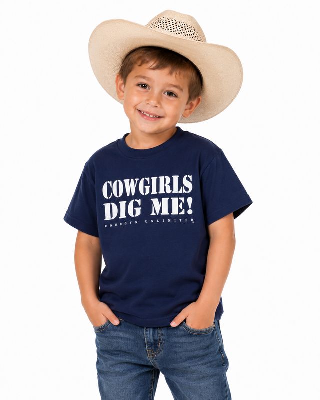 Moss Brothers Graphic T-Shirt Cowgirls Dig Me KDS2092