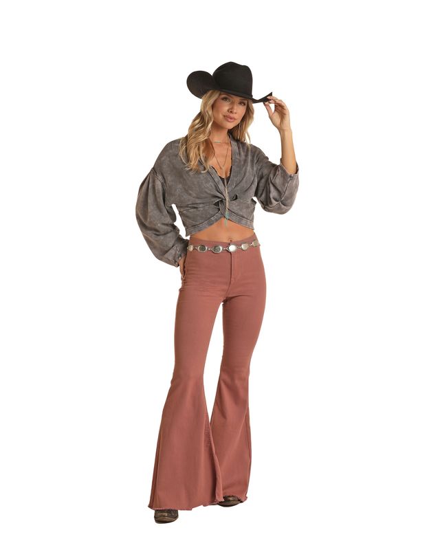 Rock & Roll Denim Womens Rose Bells RRWD7PRZRD