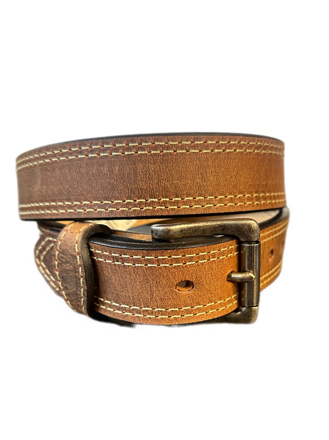 Heritage The Texan Crazyhorse Double Stitched Work/Gun Belt #2154, Belts - Men: 30