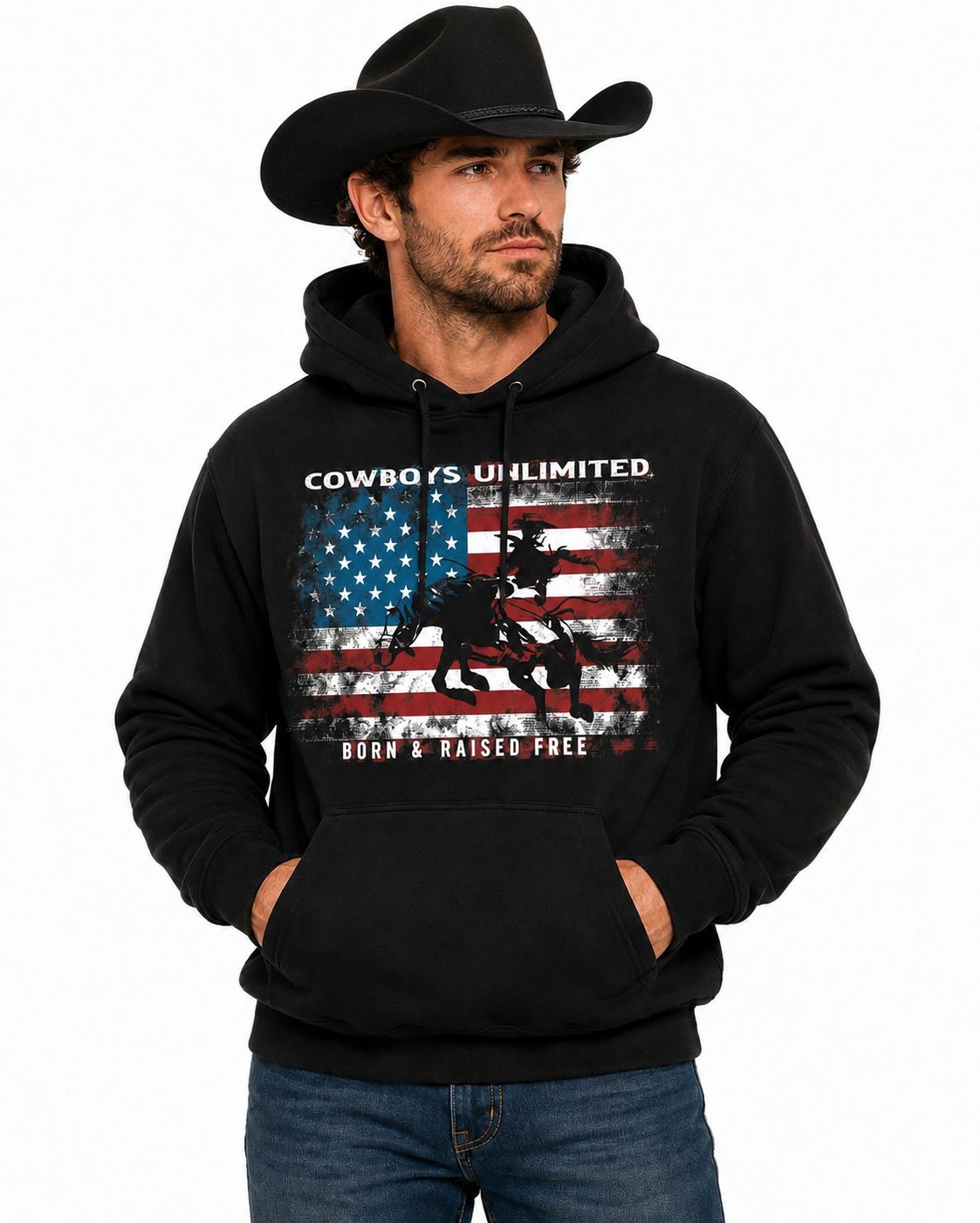 Moss Bros. Graphic Hoodie Born & Raised Moss Bros. Graphic Hoodie Born & Raised, Hoodies: S