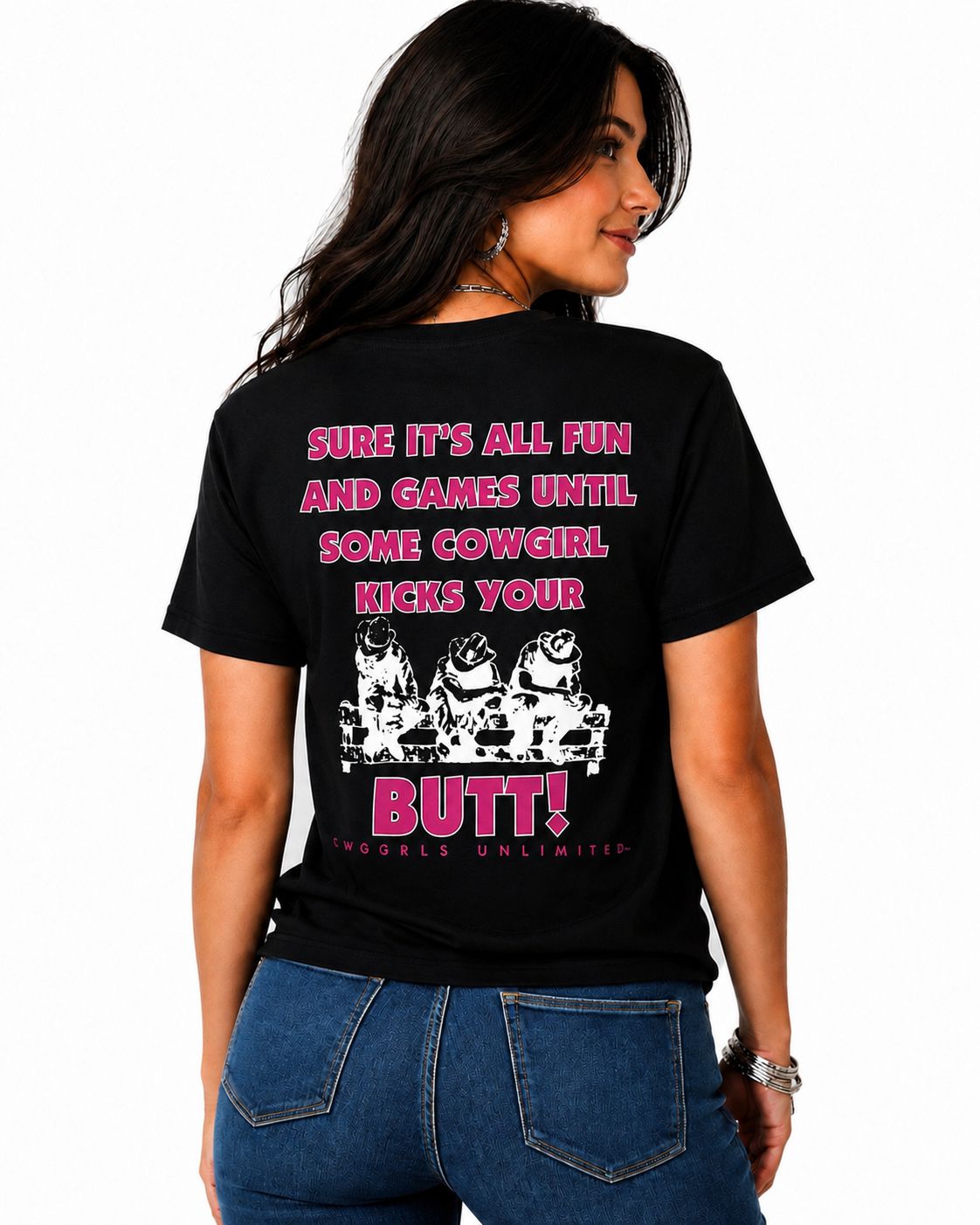 Moss Bros. Graphic T-Shirt Kick Butt Charcoal CG-1119 Moss Bros. Graphic T-Shirt Kick Butt Charcoal CG-1119, XS-5X: Medium