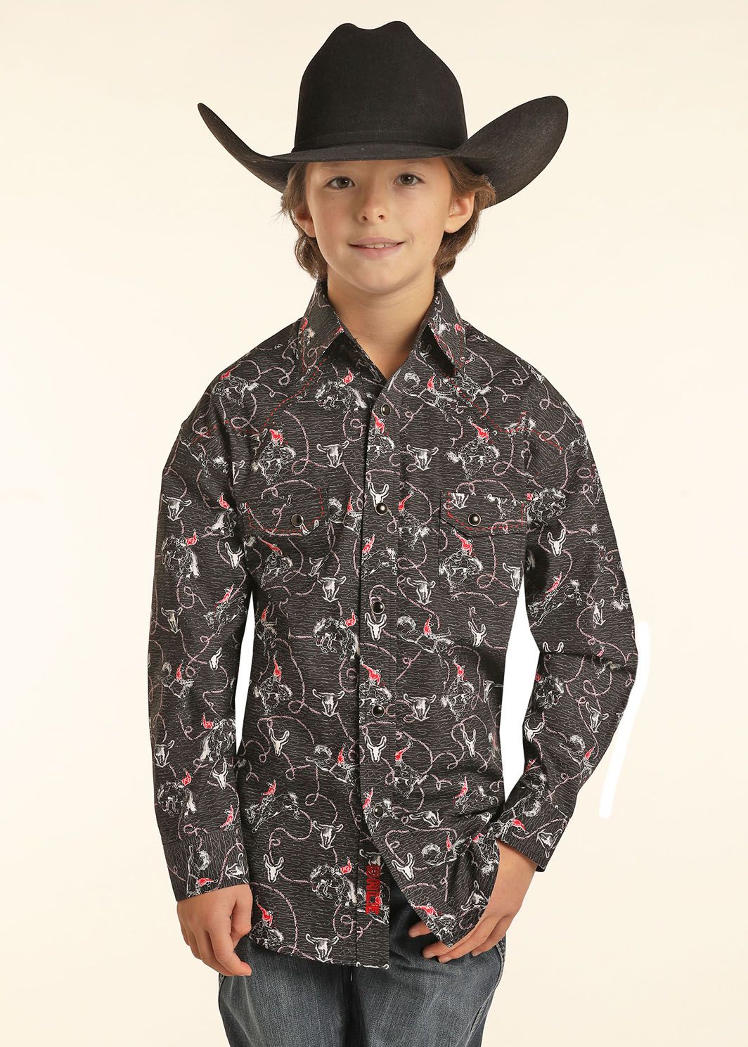 Rock & Roll Cowboy Dale Brisby B8S1318, Kids Shirts: X Small