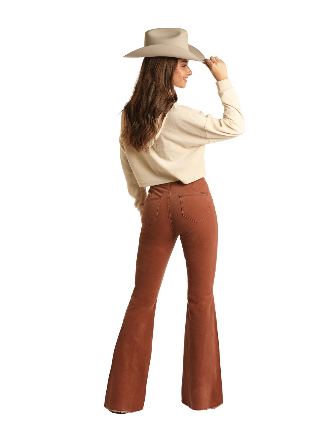 Rock & Roll Corduroy Button Flare BW6PD02239, Trousers: 29x34