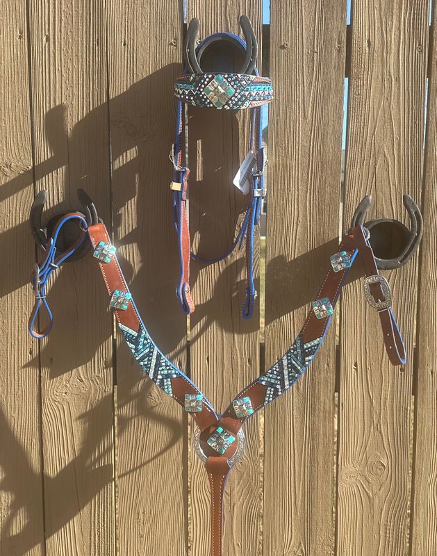 Wyoming Saddle Company Custom Headstall & Breast Collar