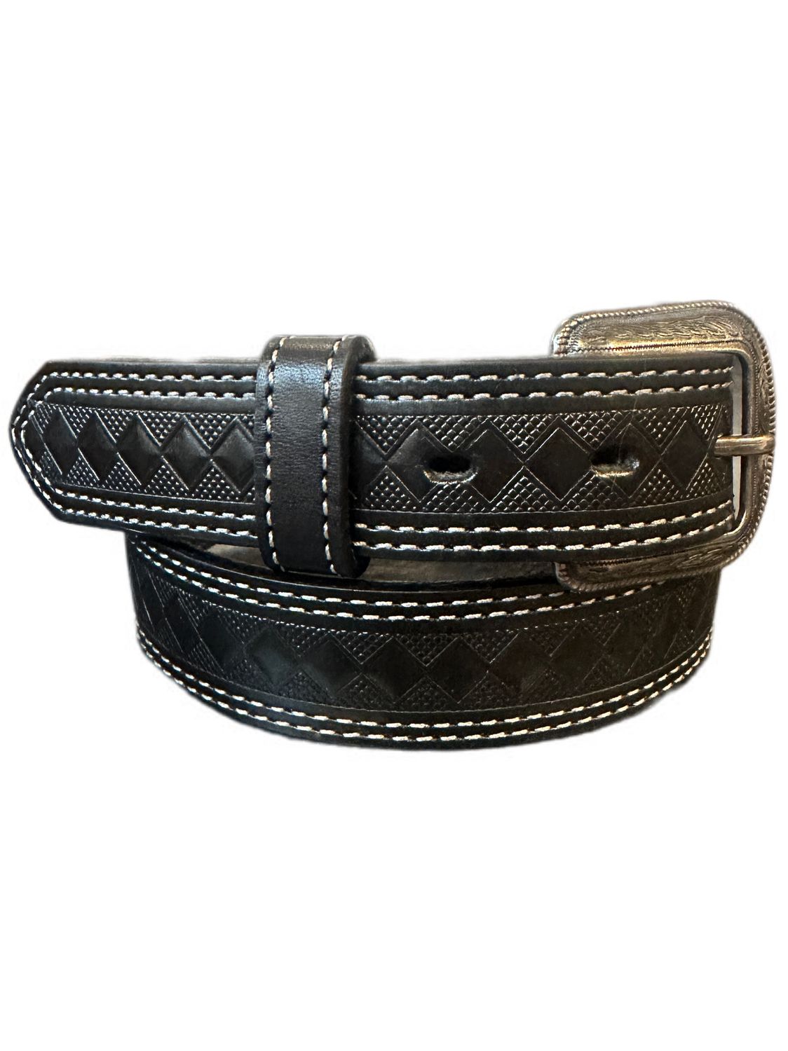Heritage Kids Black Diamond Stitched Belt #9332, Belts Kids: 20