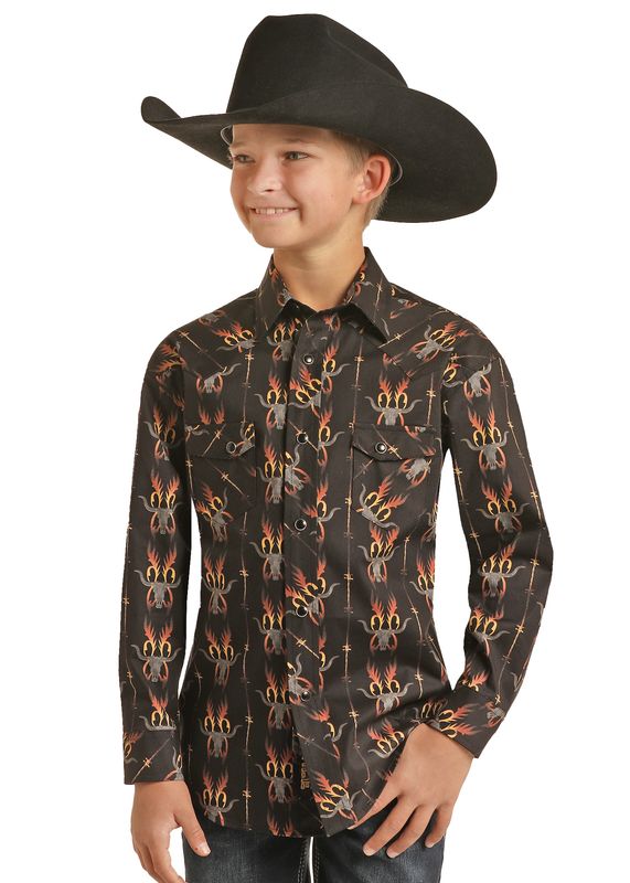 Rock & Roll Denim Boys Poplin Print #RRBSOSRZ0K