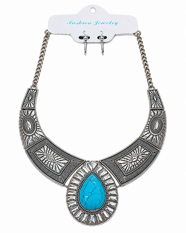 M&F Necklace W/Turquoise