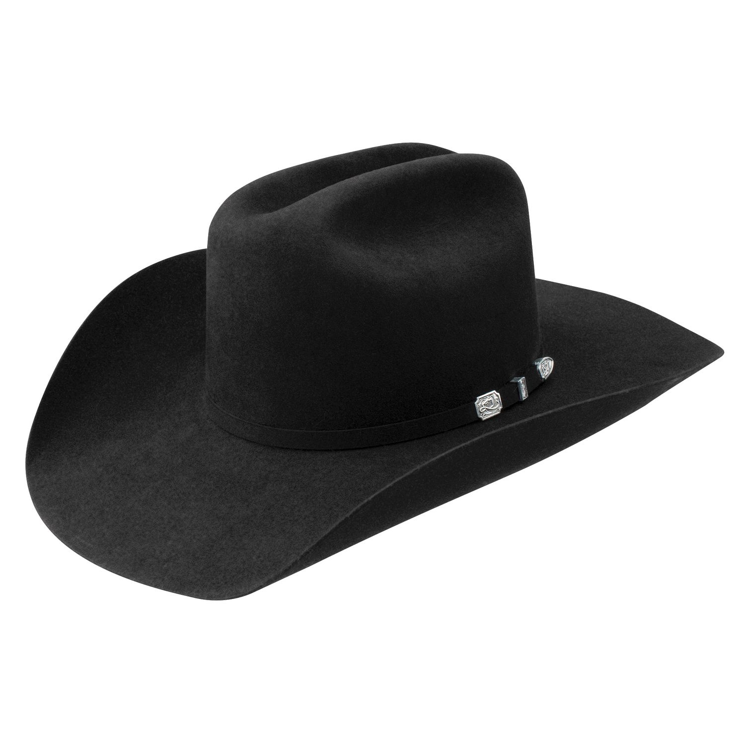 Resistol Logan Black Felt Cowboy Hat RFLGAN-52420766, Hats Fitted: 6 3\4
