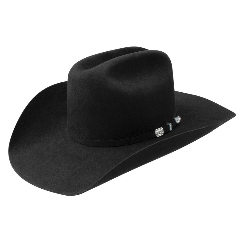 Resistol Logan Black Felt Cowboy Hat RFLGAN-52420766