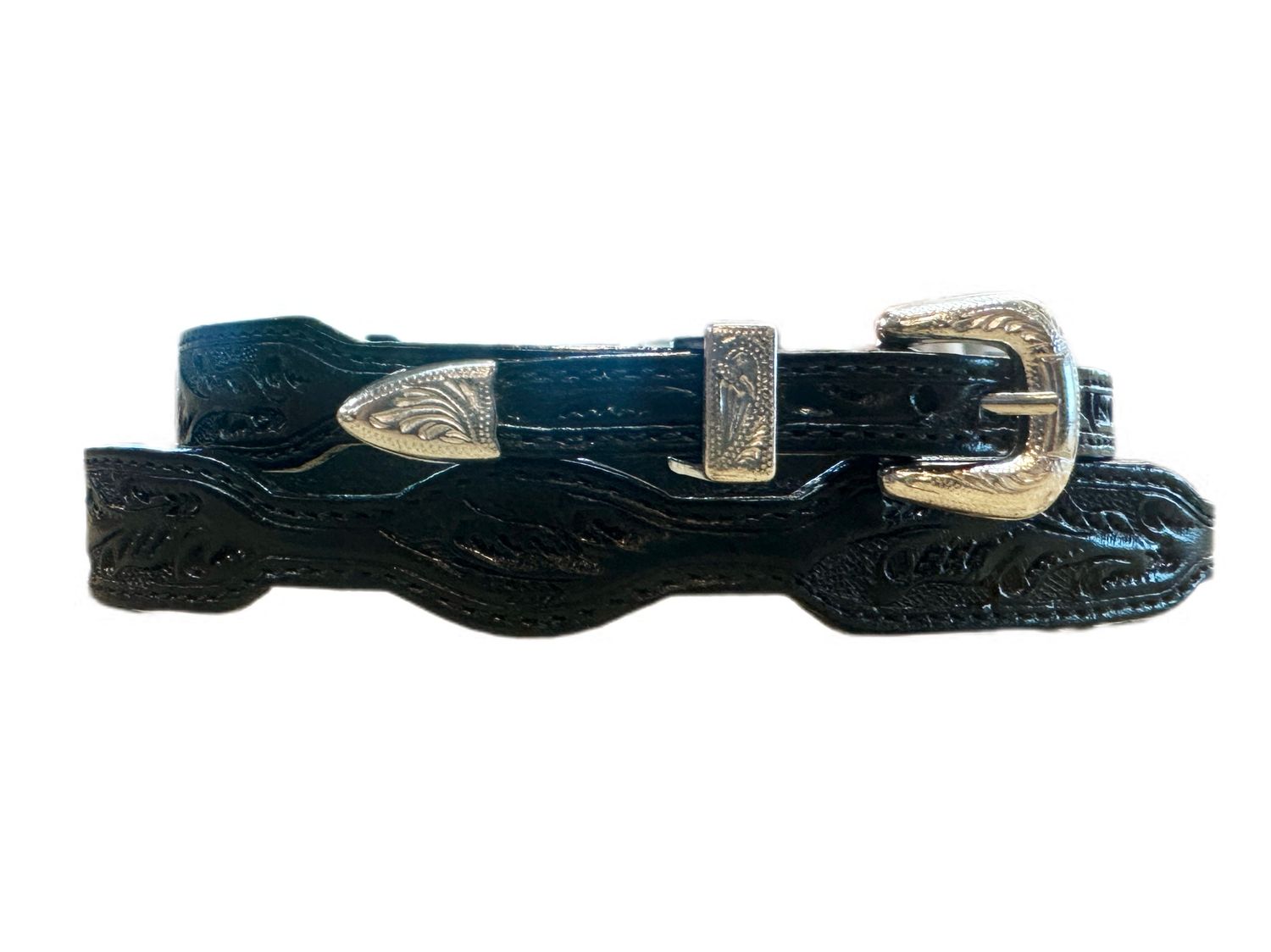 Austin Accent Leather Stamped Hatband LC515