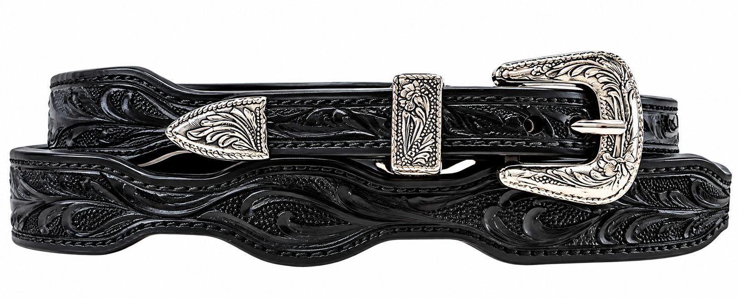 Austin Accent Leather Stamped Hatband LC515 Austin Accent Leather Stamped Hatband LC515