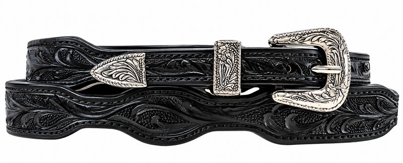 Austin Accent Leather Stamped Hatband LC515