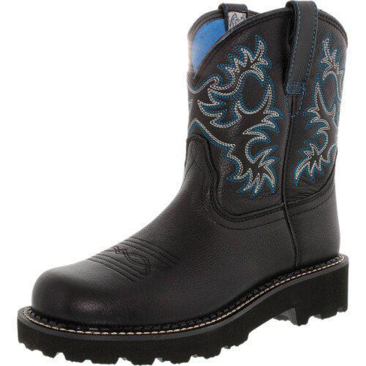 ARIAT Women's Fatbaby Black Deertan Ankle-High Leather Boot #10000833
