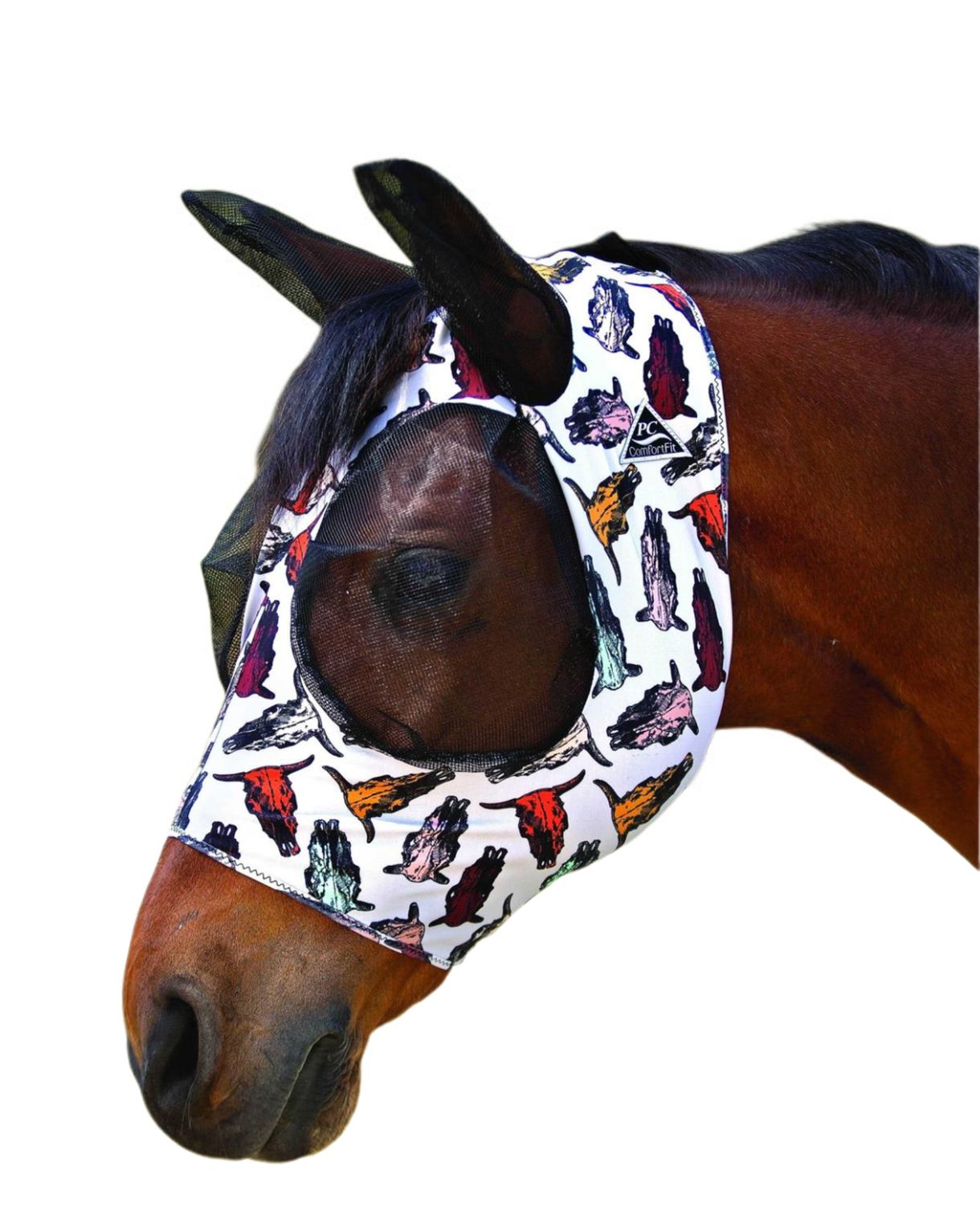Professional Choice Steerhead Comfort Fit Lycra Fly Mask Professional Choice Steerhead Comfort Fit Lycra Fly Mask, Fly Mask: Pony