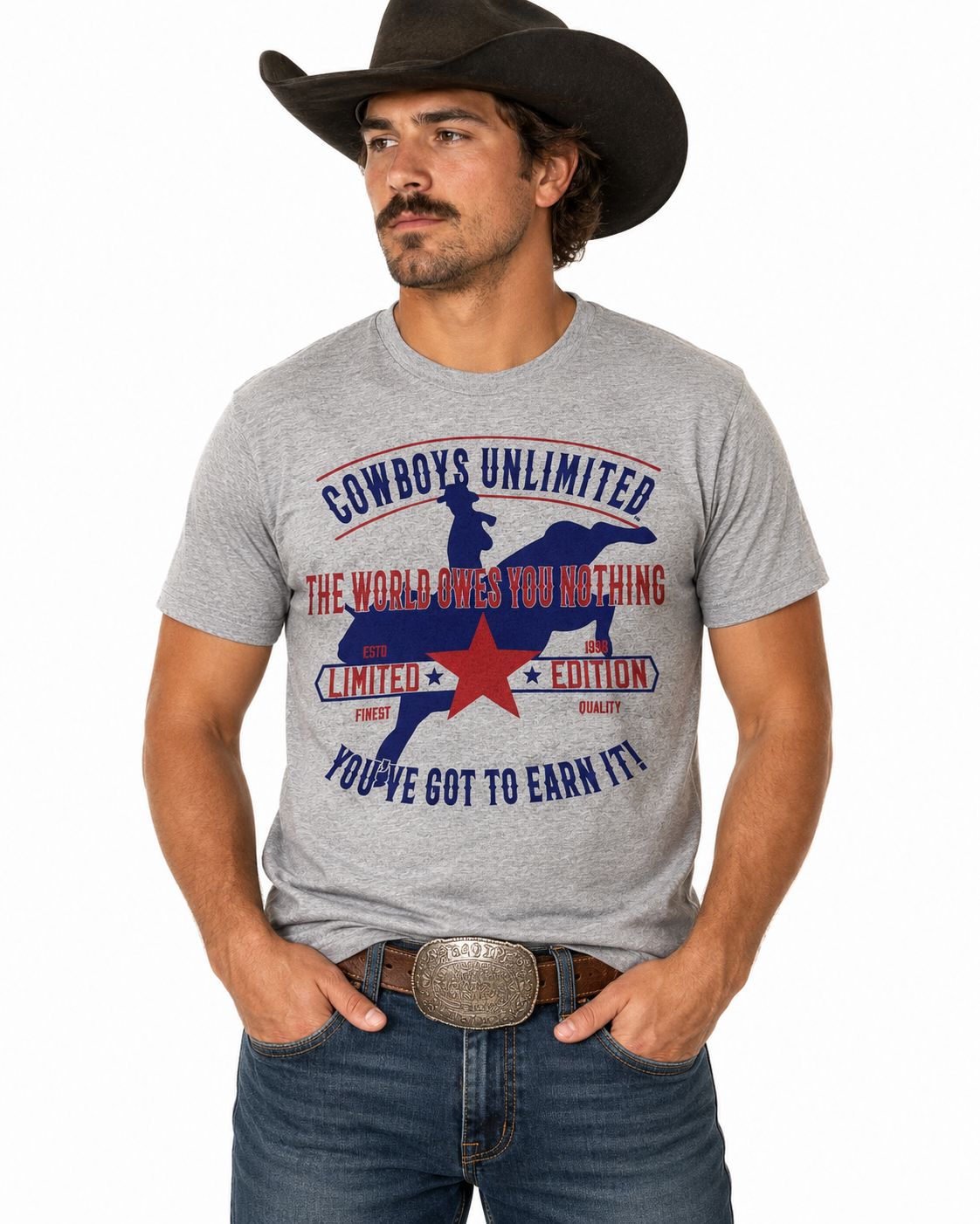 Moss Bros.Graphic T-Shirt Owes Nothing CB-1647 Moss Bros.Graphic T-Shirt Owes Nothing CB-1647, XS-5X: S