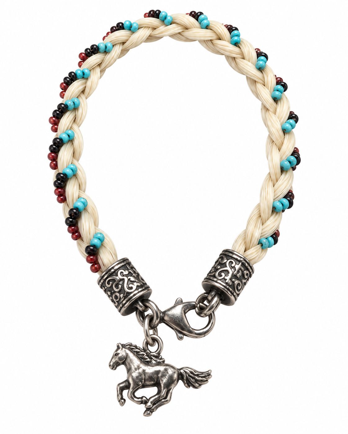 Austin Accent Horsehair Bracelet w/Beads HH83-82 Austin Accent Horsehair Bracelet w/Beads HH83-82