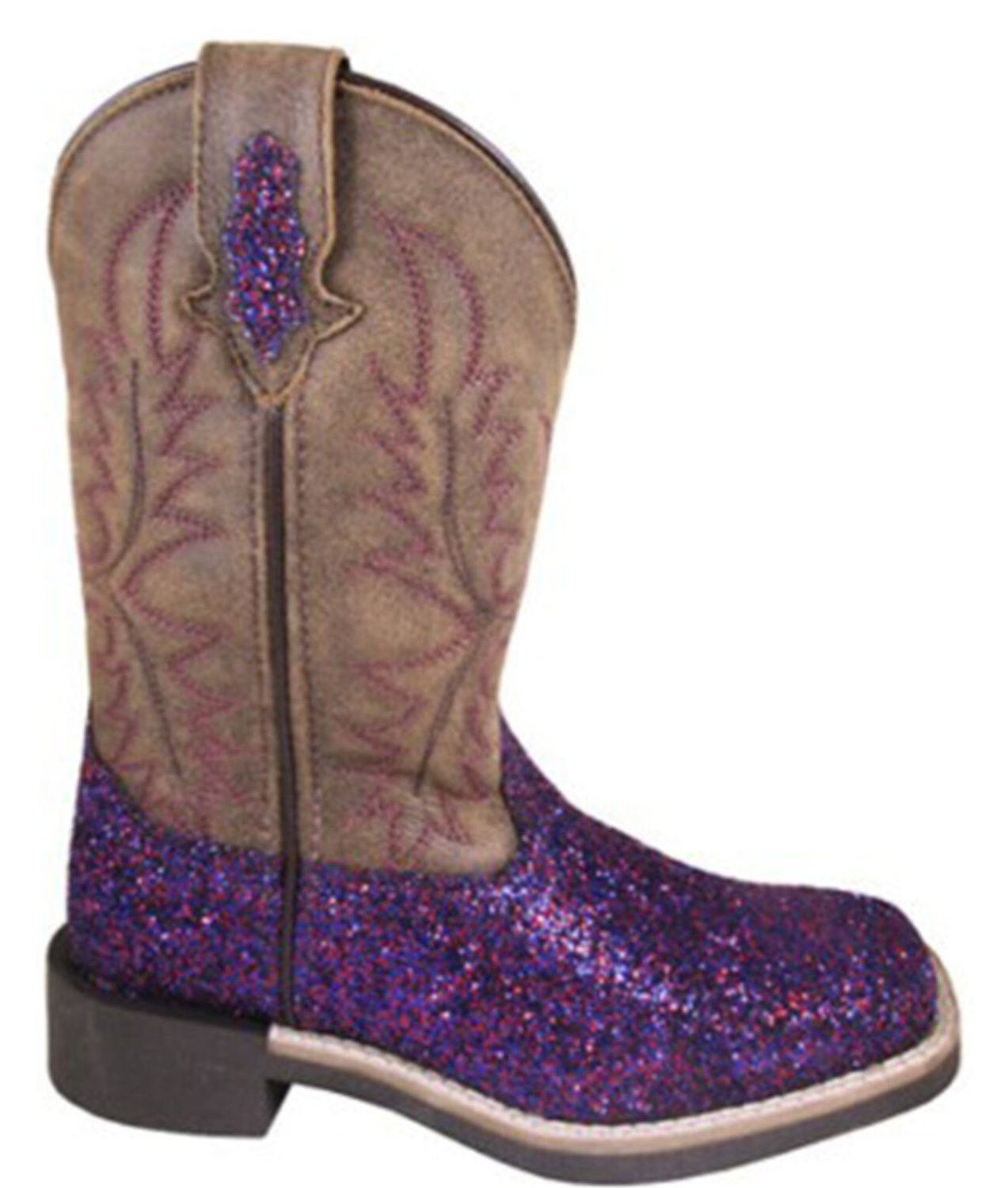 Smoky Mountain Ariel Glitter Western Boots 3164, Boots - Kids: 9 C