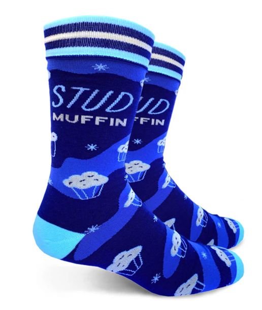 Adult Novelty Crew Socks Stud Muffin