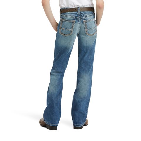 Ariat B4 Relaxed Boundary Boot Cut Jean  10018345, Kids Jeans: 7